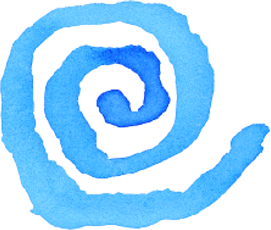 blue spiral